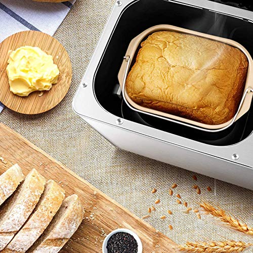 Zidao Brotbackautomat, Brotbäcker Brotgewicht Brotbackmaschine Mit LED Anzeige Programme Und Glutenfrei H Timer Und… – Bild 3