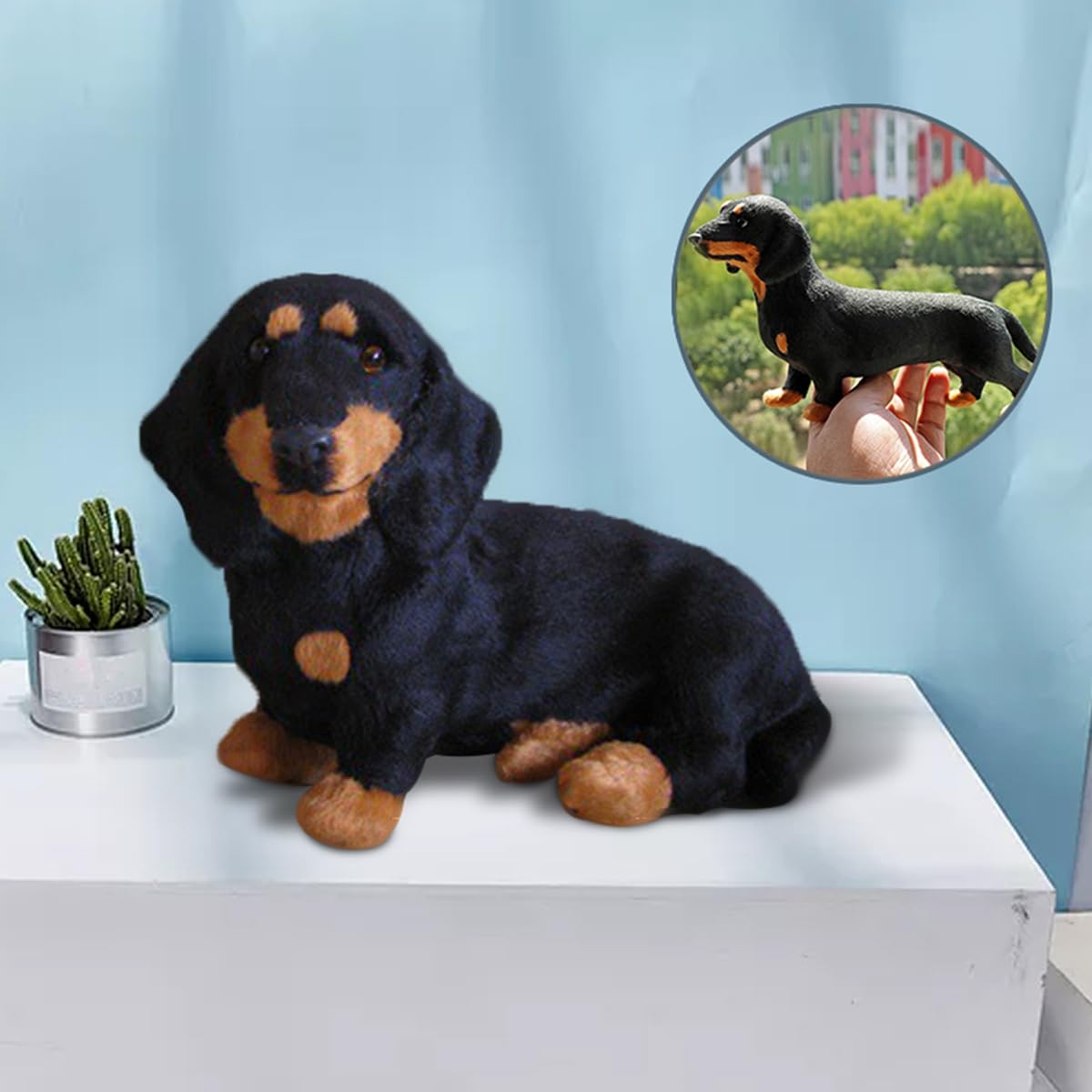 Amazon.co.jp: Kudjnfhya ダックスフント 座っている犬のぬいぐるみ