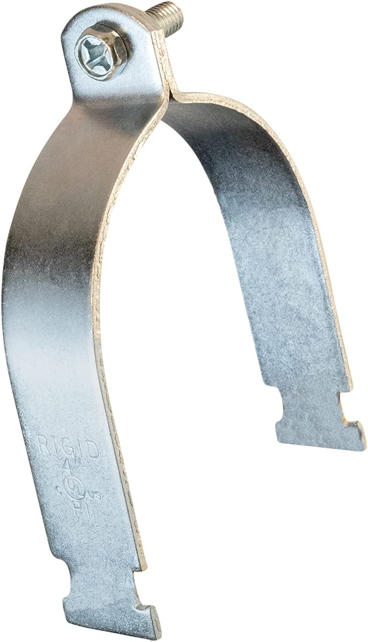 DMTU-HF05 Strut Clamp, Electro Galvanized Steel, for 5 in. Pipe, Chrome