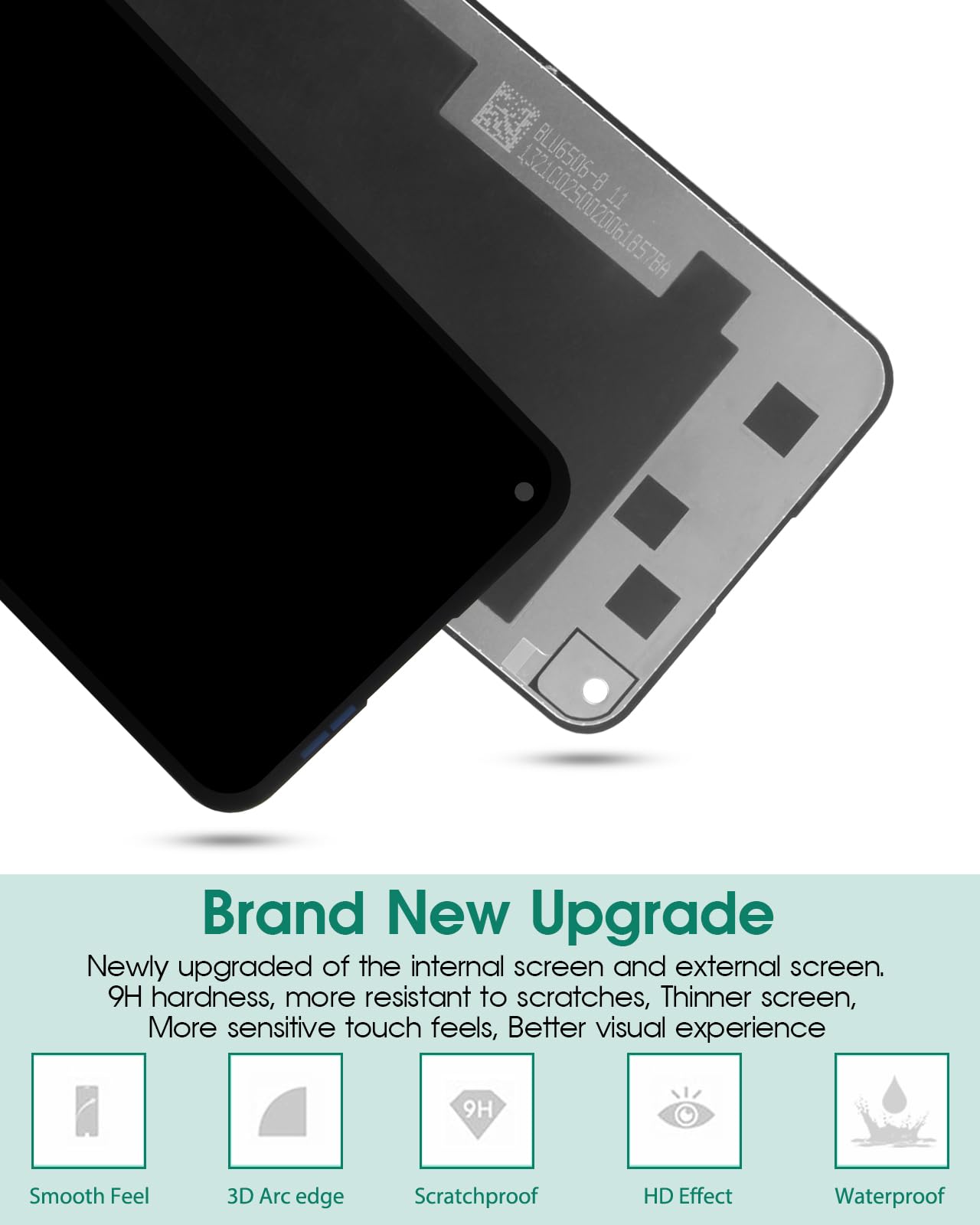 Touch Screen Revvl 6x 5G Display LCD Touch Con Digitalizzatore Per T-Mobile Revvl 6 / 6x / Pro 5G - Ricambio Nuovo Schermo Completo TMAF025G TMAF035G - Foto 2