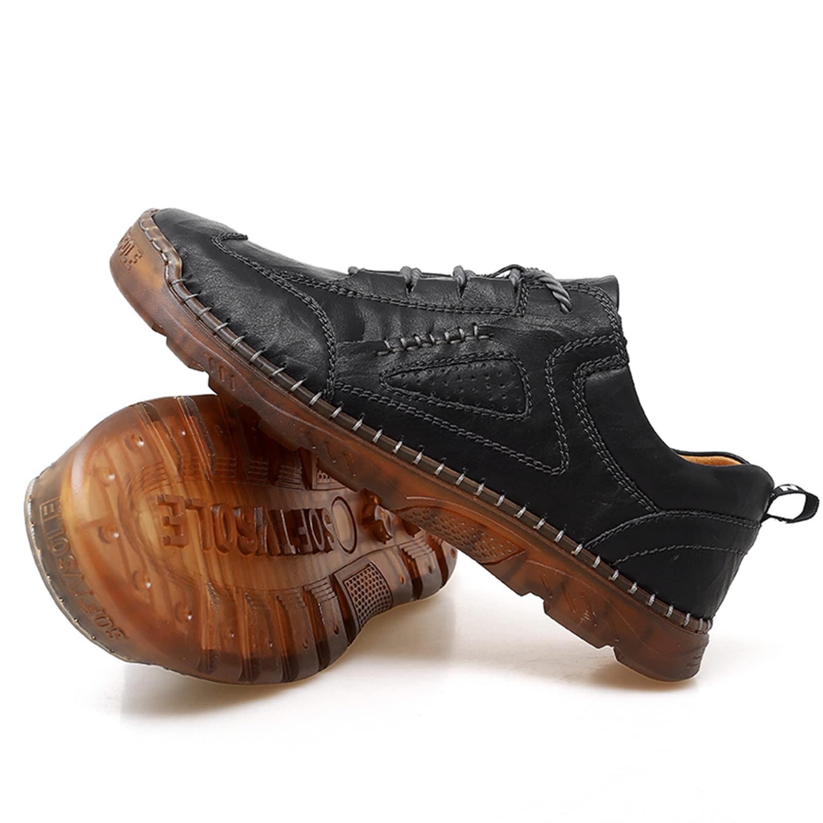 Hombres Casual Slip On Mocasines Zapatos de conducción Vestido de Cuero Mocasines Zapatillas Moda Walking Flats