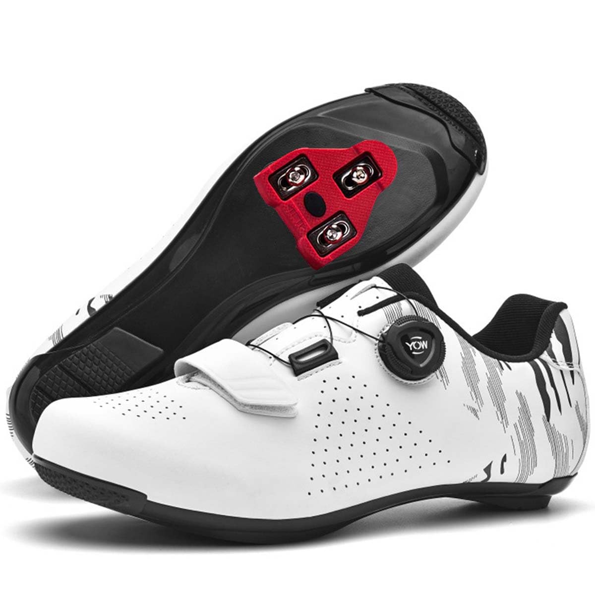 Zapatillas de Ciclismo para Hombre Compatibles con Look System | Zapatos Bicicleta de Carretera Unisex Respirables Estatica Spinning