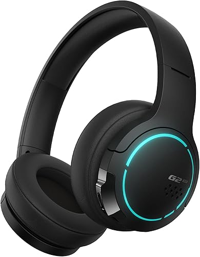 Edifier Hecate G2BT - Auriculares inalámbricos Bluetooth 5.2 con controlador de 1.575 pulgadas, sonido estéreo de graves profundos, audífonos