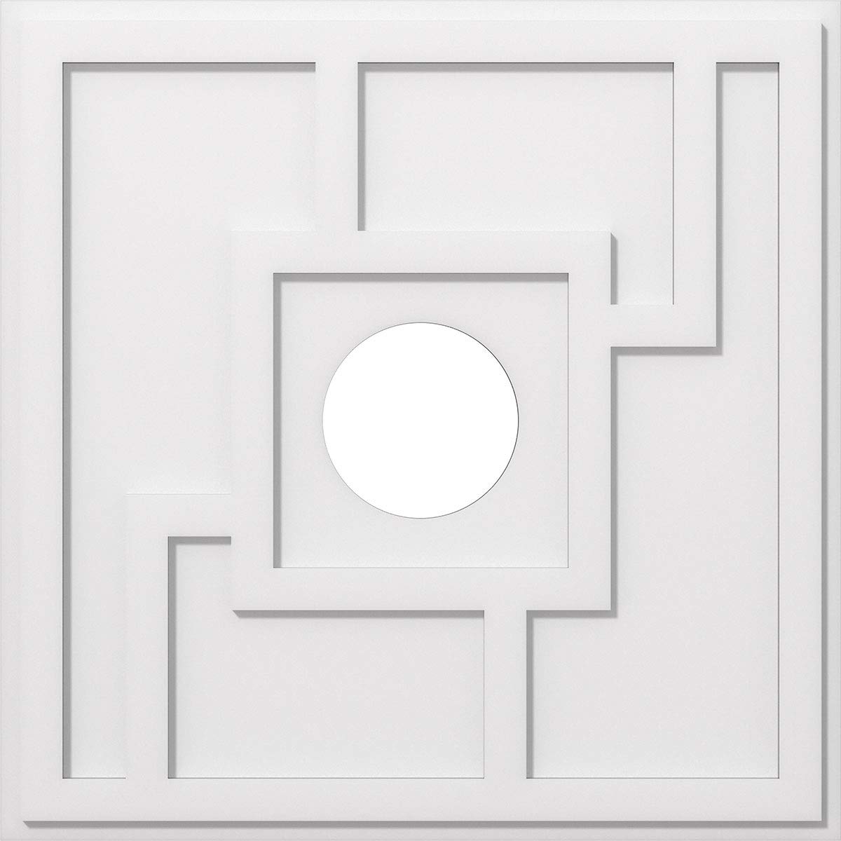 Ekena Millwork CMP14KX-03000 Knox Architectural Grade PVC Contemporary Urethane Ceiling Medallions 14"OD x 3"ID x 4 3/4"C x 1"P — Amazon image 29
