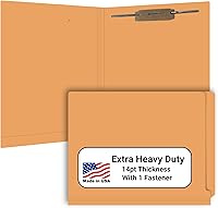 Vista 21 de Carpetas de archivos marrones, material médico, carpeta con pestaña final reforzada tamaño carta con cierre de 2 pulgadas en el interior frontal