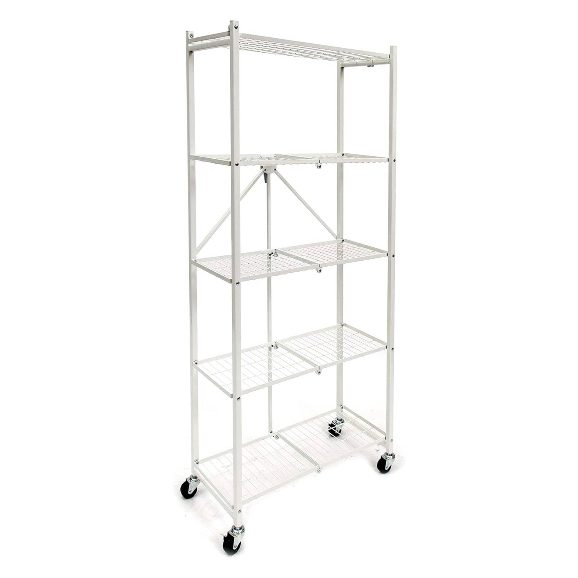 Origami Storage Shelves, 5 Tier Metal Shelf, Pantry Shelves, Heavy Duty Storage Rack & Metal Shelving, Metal Storage, Multi-Tier Shelving Units and Storage, Metal Racks Storage