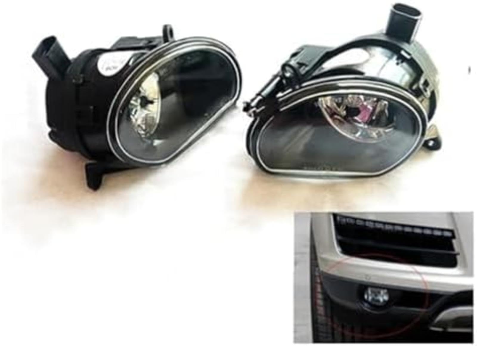 Fari LED Dr., Per Q7 2010-2013-2015 Auto Fendinebbia Auto Lampada Paraurti anteriore Lampade di guida alla griglia Luci Set Kit sostituzione del Luce Fendinebbia Paraurti Posteriore