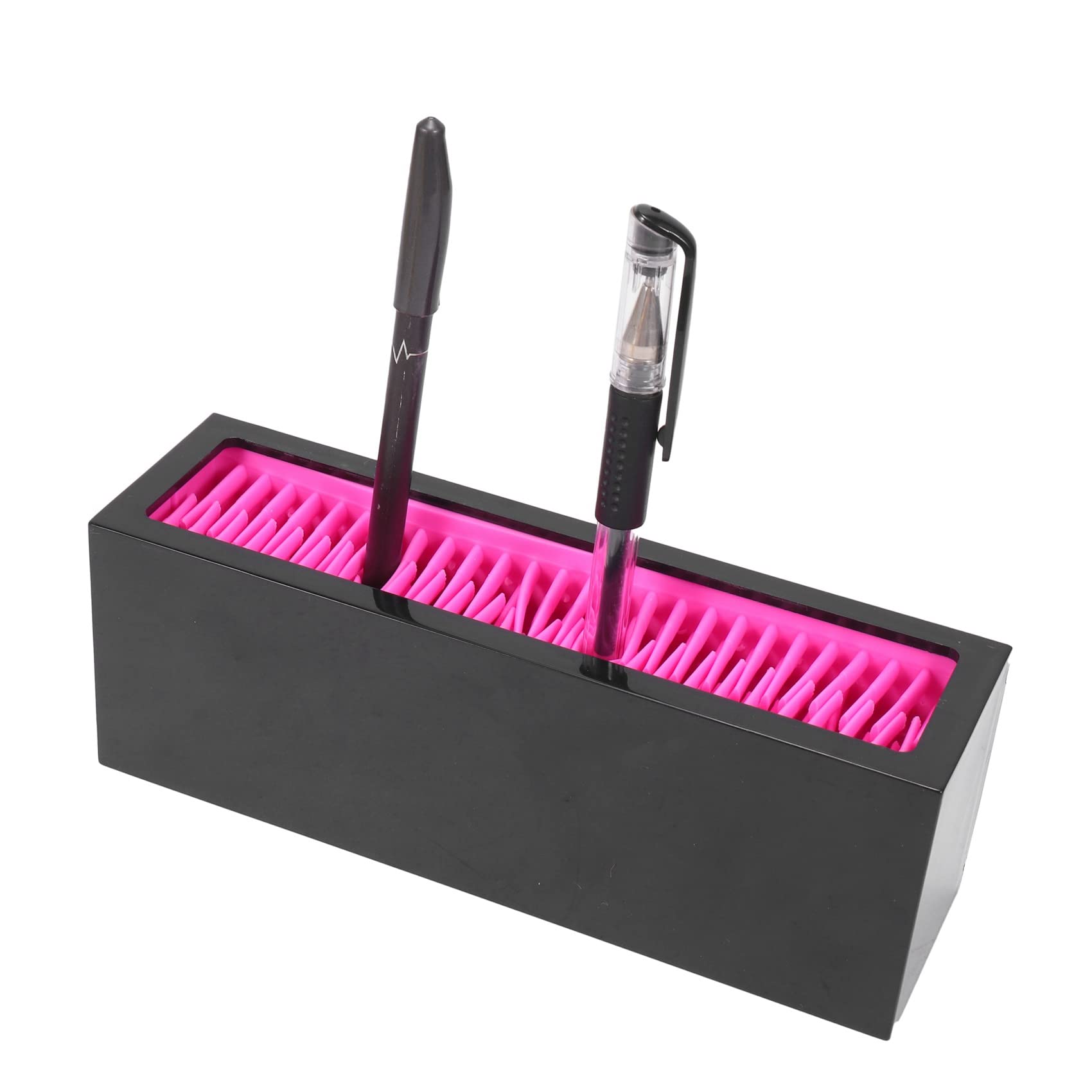Soporte profesional de silicona para brochas de maquillaje, 2 piezas de almacenamiento de secado al aire para brochas de maquillaje, recipientes esenciales de escritorio para entusiastas de la belleza
