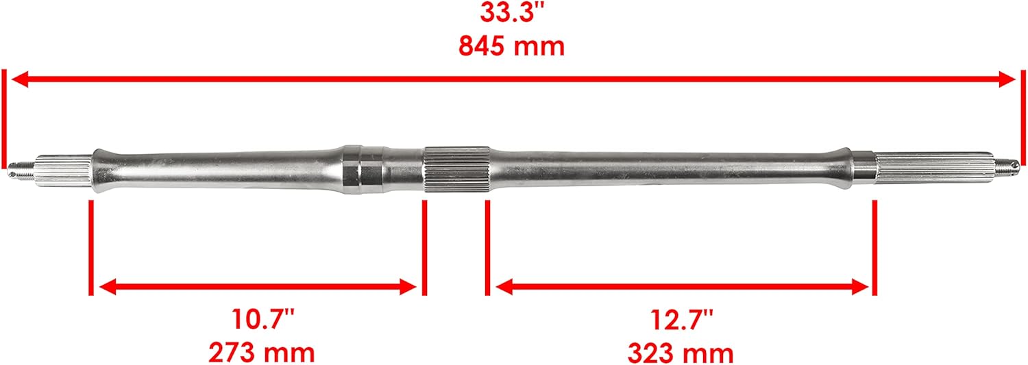 Caltric Rear Axle Shaft Compatible with Yamaha Kodiak 400 YFM400FA 4WD 2000 2001 2002