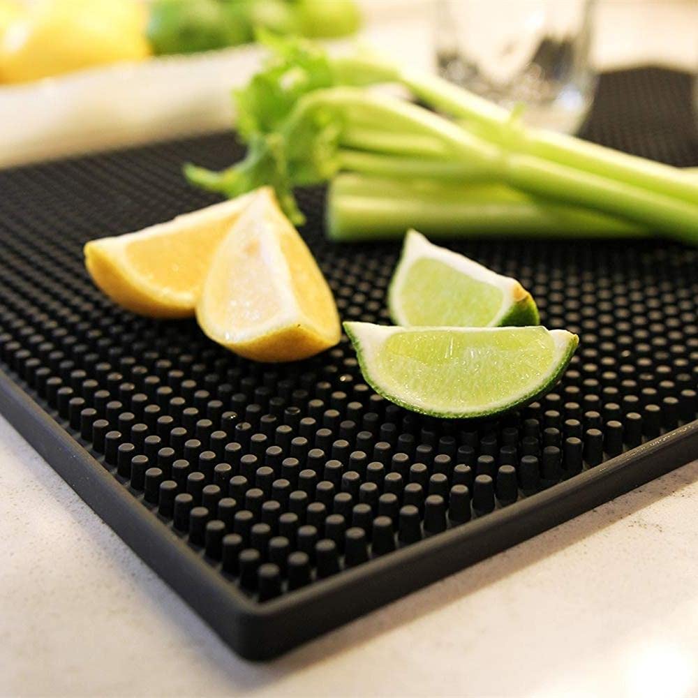 misppro Tappetino antigoccia in gomma, per bancone bar, 45 x 30 cm, 2 pezzi