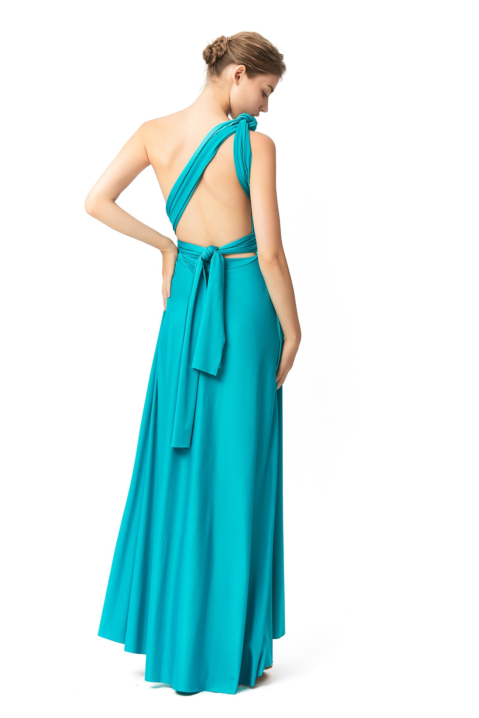 72styles Vestido formal para invitados de boda, vestido cruzado infinito, largo, sexy, elegante, para vestido de noche, fiesta, eventos especiales