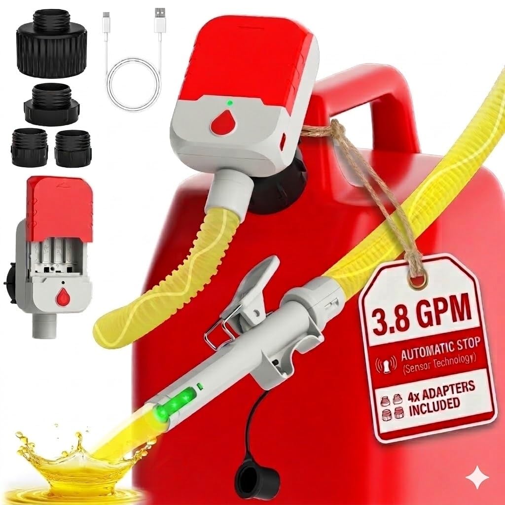Bonviee Portable Fuel Transfer Pump with Auto-Stop