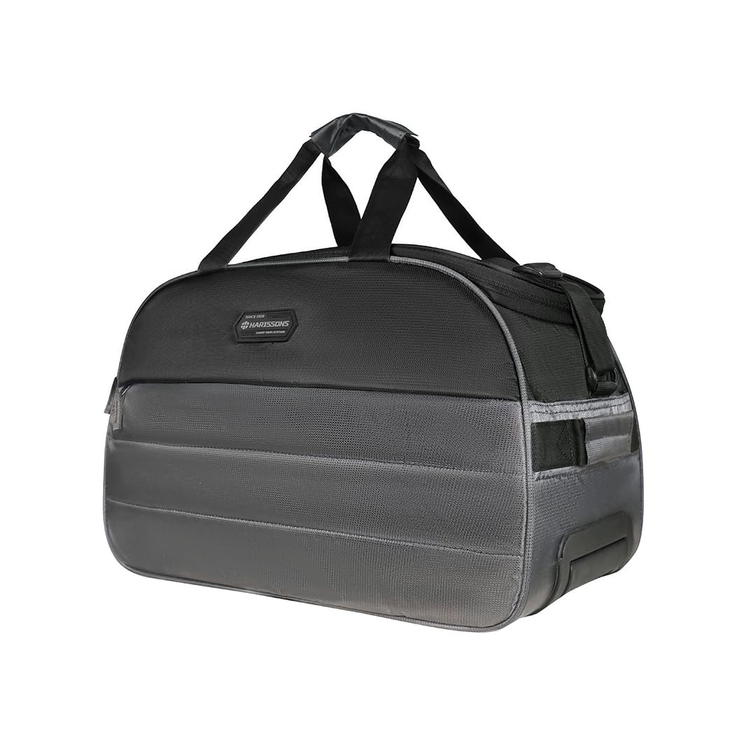 harissons Wingman Polyester 44L Duffel Trolley Bag (Black-Grey), 29Cm-picture-10