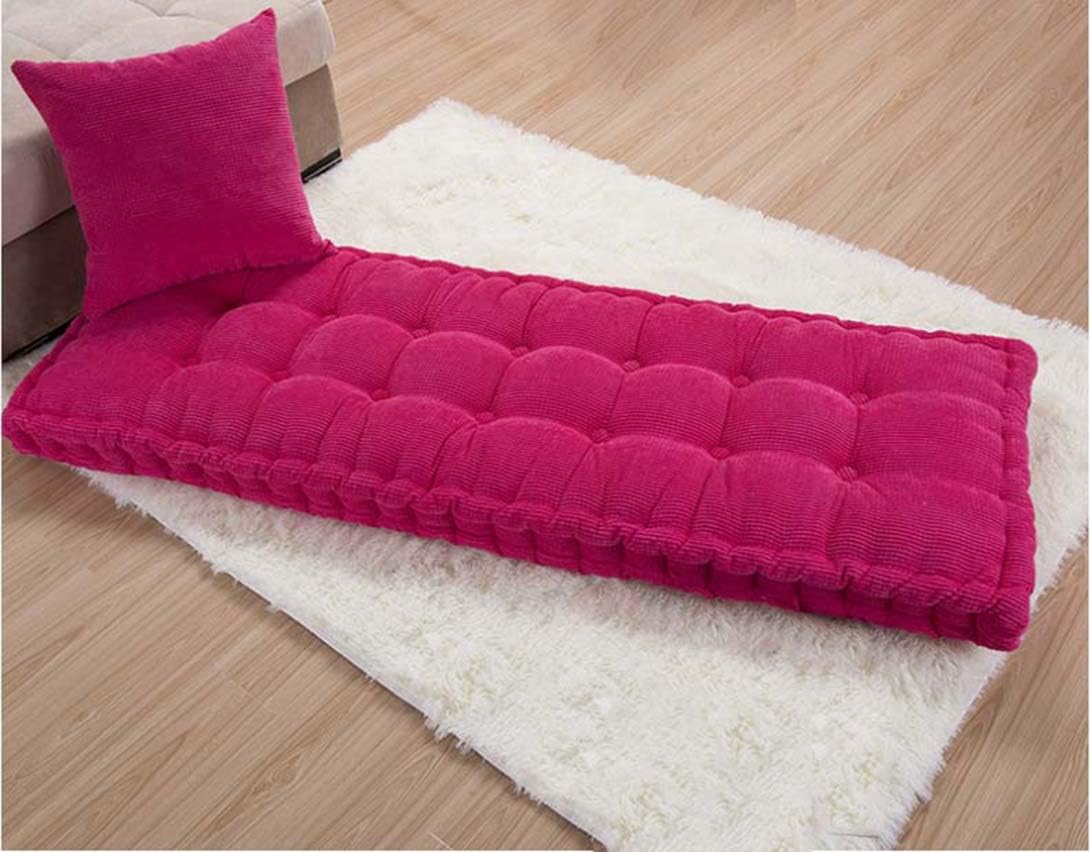 GGoty 10 cm di Spessore Cuscino panchina 2/3 posti, 100 cm/120 cm Cotone panchina Cuscini Divano Pavimento Sedile Cuscino Materasso per casa/Giardino/Patio/Vela (120x35cm,Giallo)