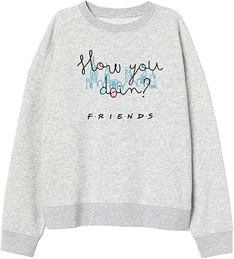 FRIENDS Women's Sweatshirt Fleece Brushed Jumper : Amazon.co.uk: Clothing