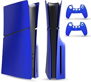 PEYANZ Faceplate Cover for PS5 Slim Disc Edition + 2 Controller Covers | Protective ABS Shell, Scratch-Resistant Matte Surface, Exact Match, Easy Installation, Multiple Colors Available
