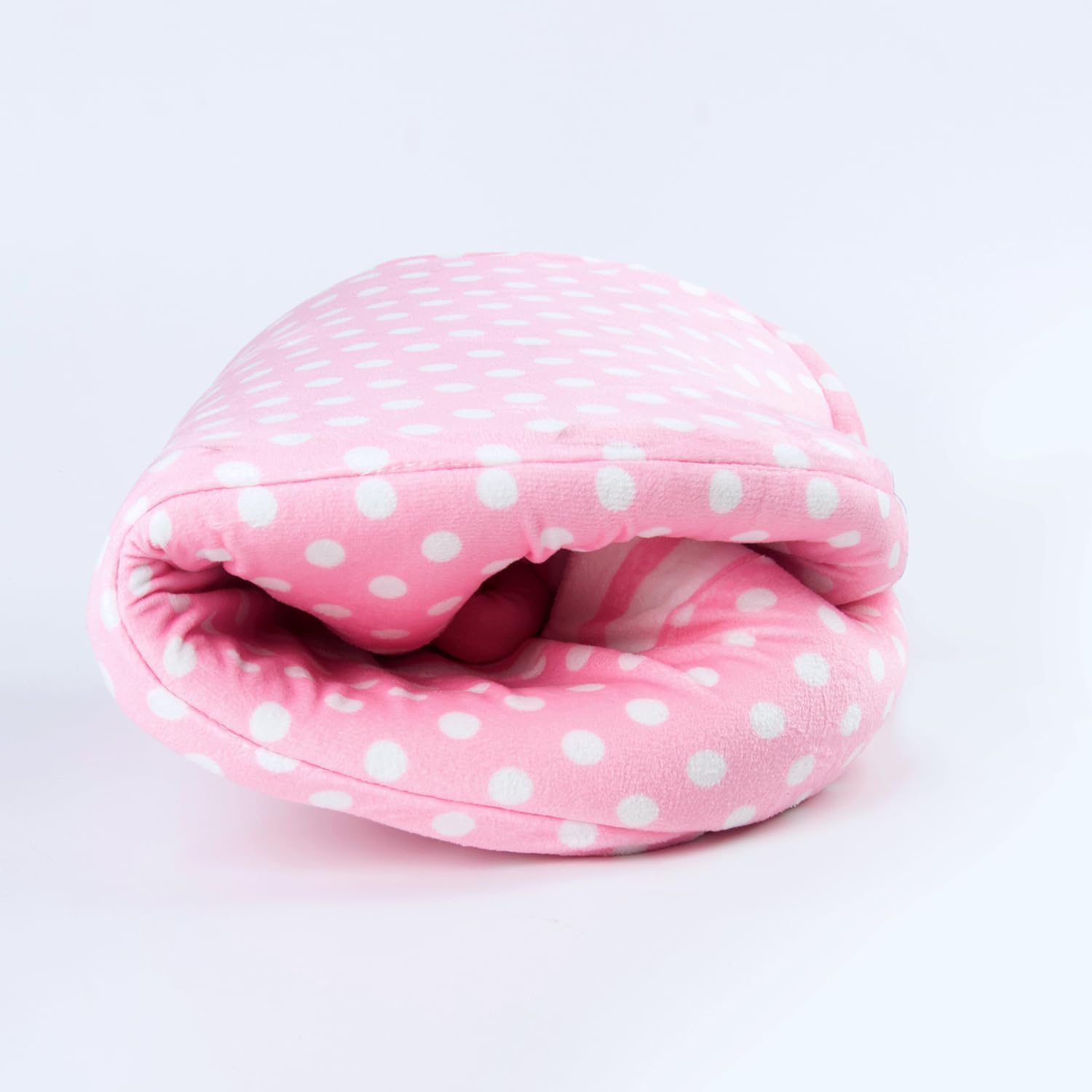 Reborn Baby Dolls Bassinet Pink Crib Bed Soft Toddler Doll Carrier for 18-24 Inch Baby Doll Accessories Baskets with Handle