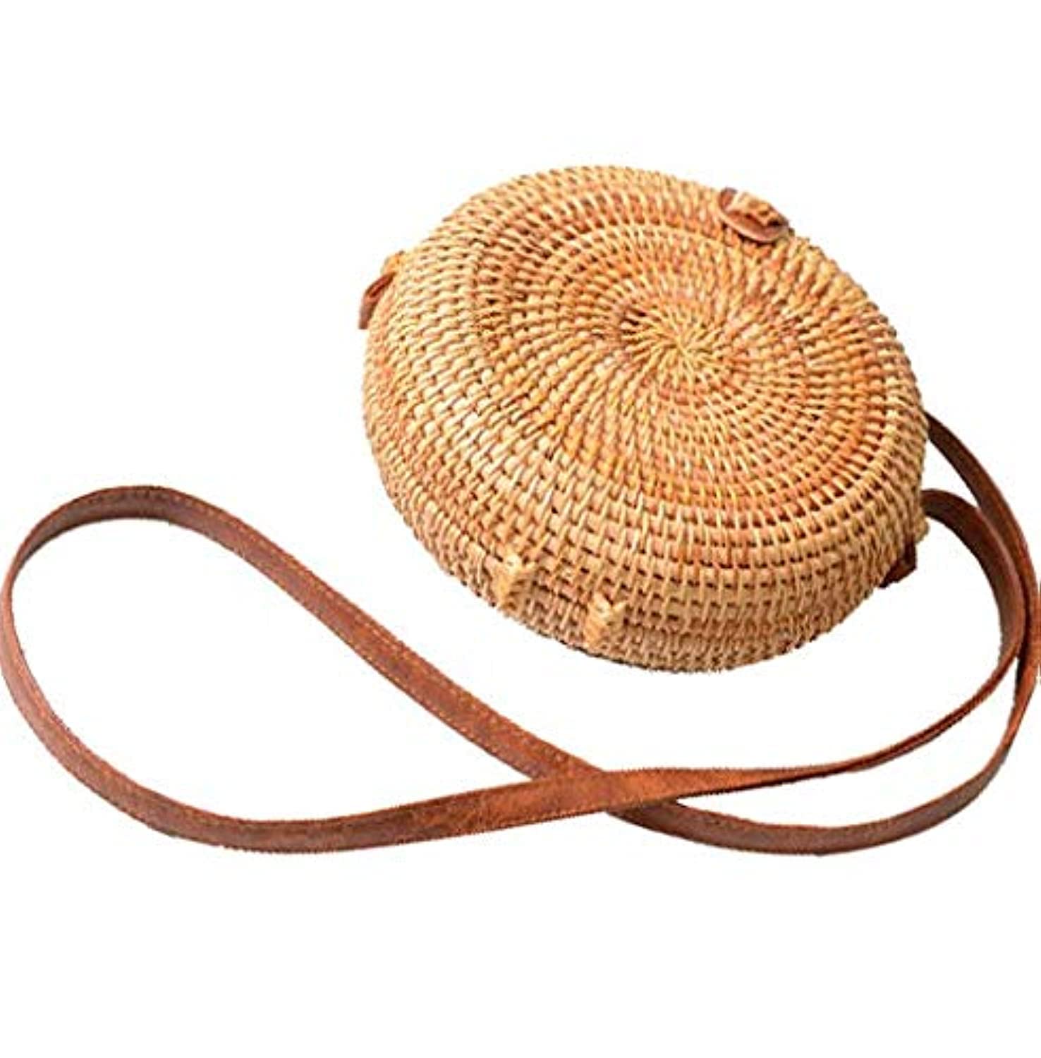 fashion Lady Crossbody Bags pastoralism style bag retro literary hand-woven rattan handbags shoulder bags