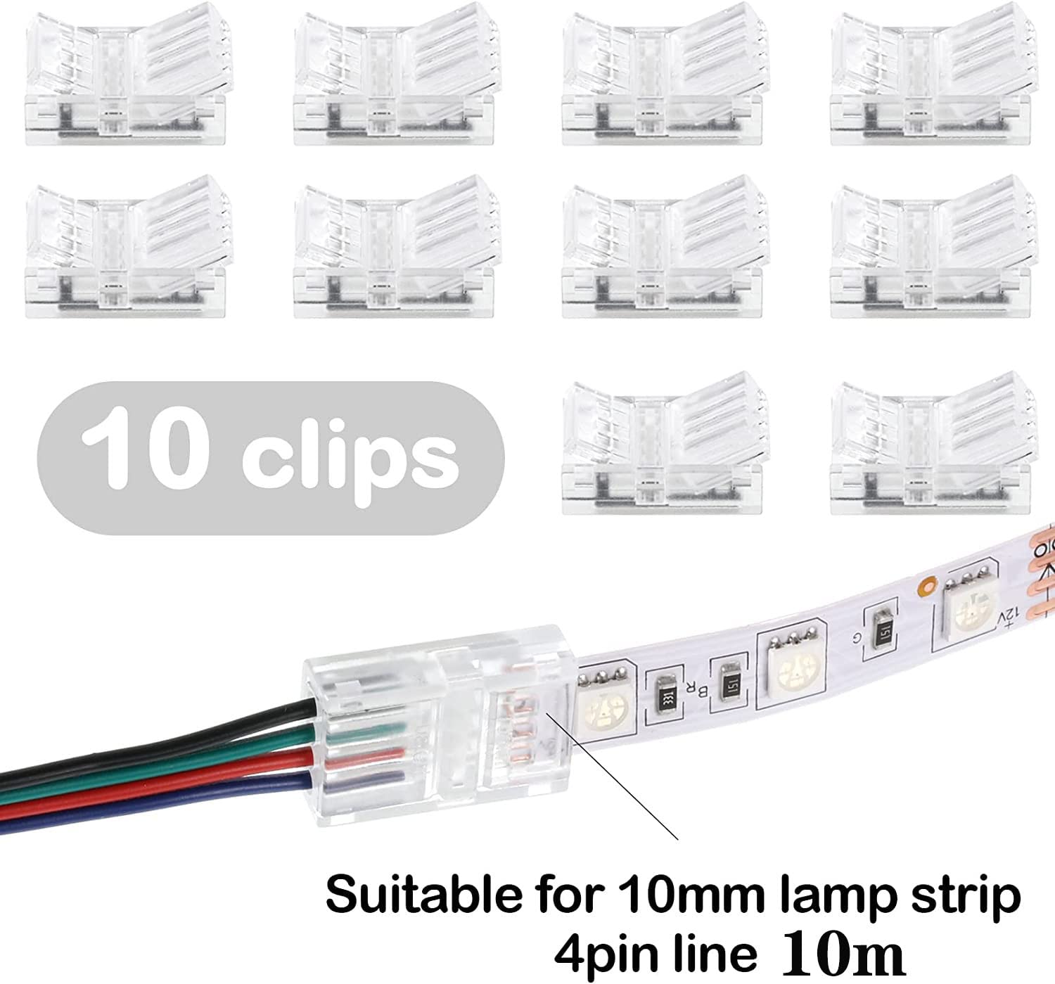 RUNCCI-YUN 10 Meter Câble D'Extension De Bande LED à 4