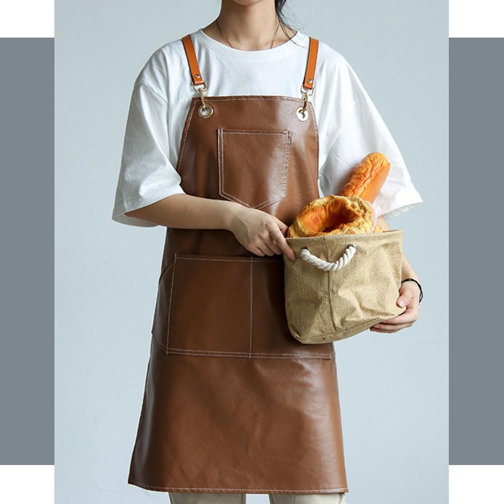 TEESONG Delantal de Chef Delantal hogar Cocina lavavajillas Ropa de Trabajo Restaurante Camarero Peluquero Delantal for manicura Ropa de Trabajo for Hombres y Mujeres Delantales para Hombres(B)