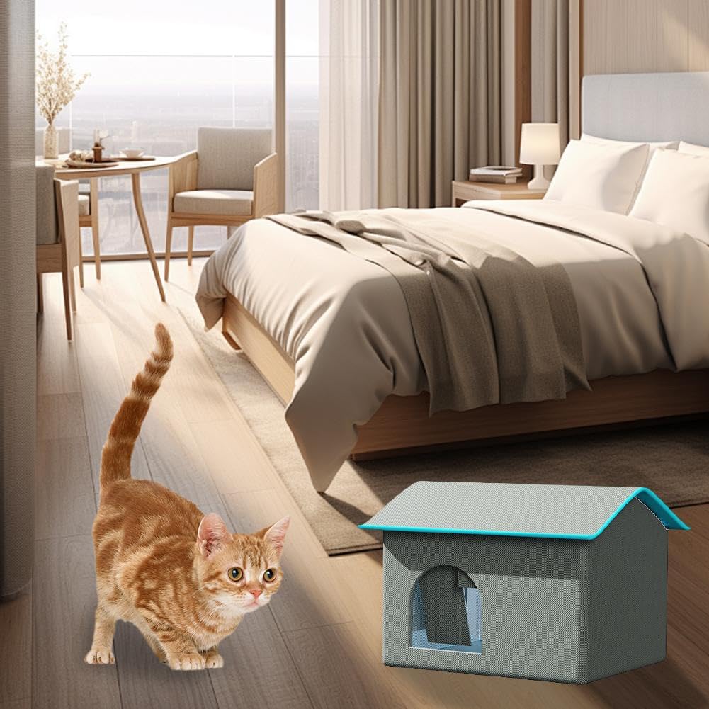 Goshyda Haustier-Kühlhaus Faltbar - Mit 10 Eis-Packs Für Katzen & Hunde