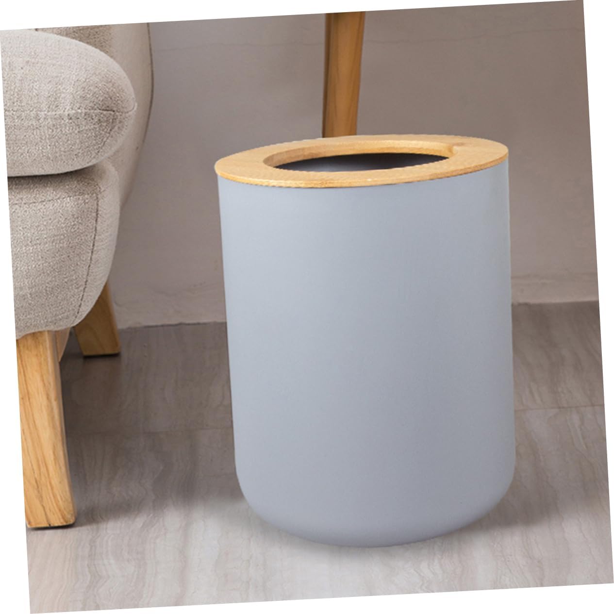 Bamboo Bathroom Toilet Accessories Lotion Bottle Toothbrush Holder Soap Dish Washing Cup Garbage Can Storage