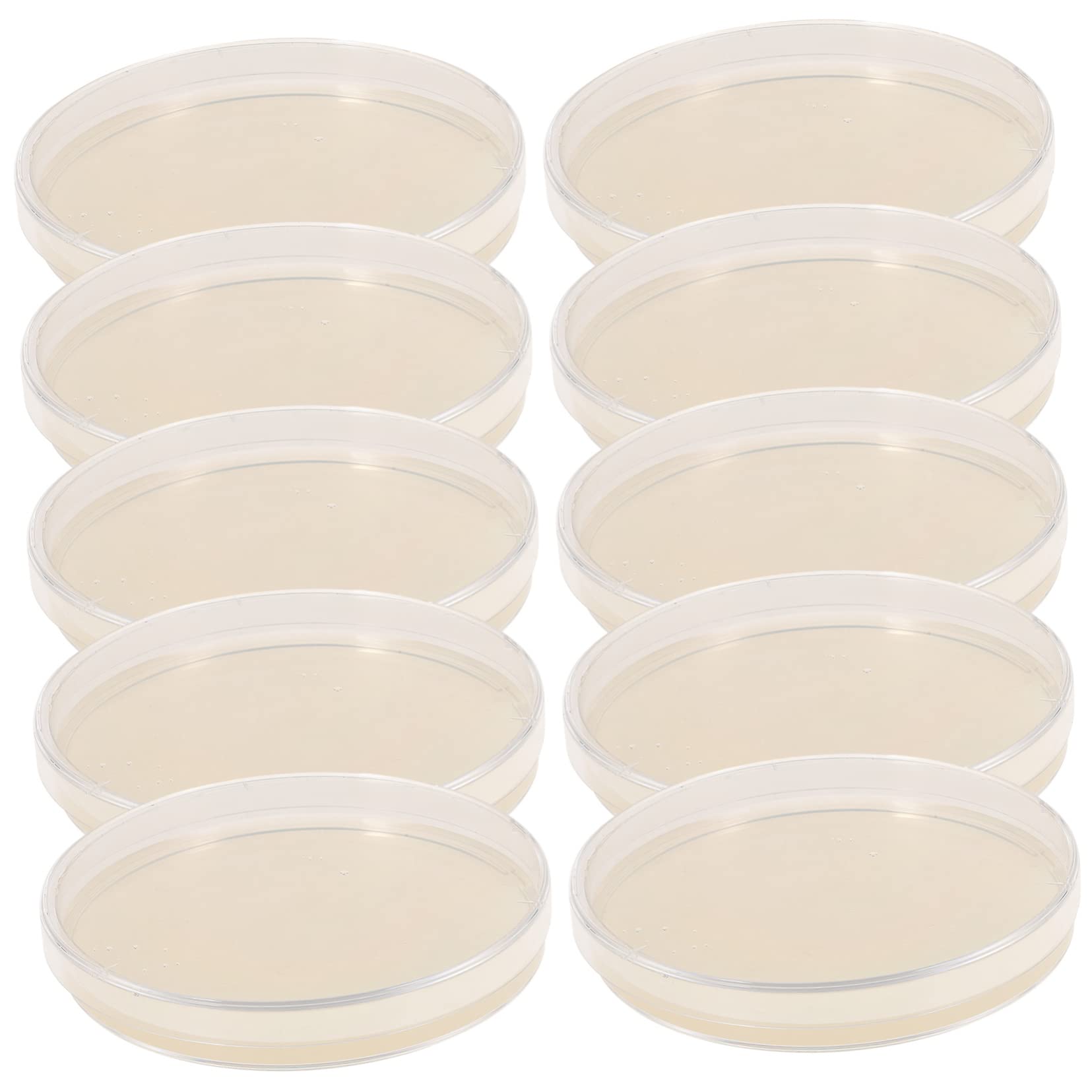 SOIMISS Lot de 10 Boîtes de Petri à Agar Pré-coulées, Plaque de Culture Cellulaire en Agar, Facile à Transporter, Design Professionnel pour Projets Scientifiques
