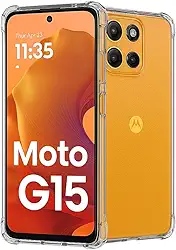 Capa Case Antishock em TPU para novo Motorola Moto G15