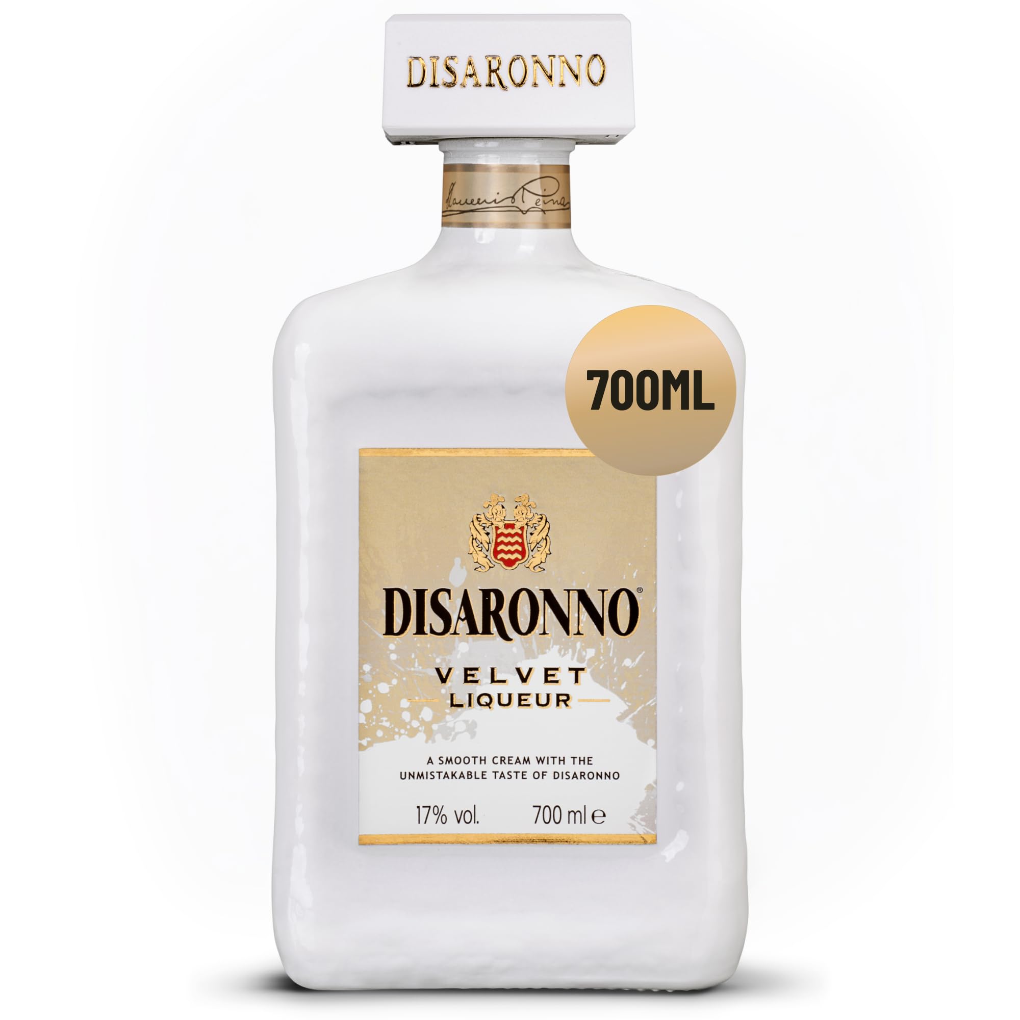 Disaronno Velvet Cream Liqueur | 70cl | 17% ABV | Italian Cream Liqueur Inspired by the Iconic Taste of Disaronno, with Notes of Vanilla, Chocolate and Almond, Gluten Free