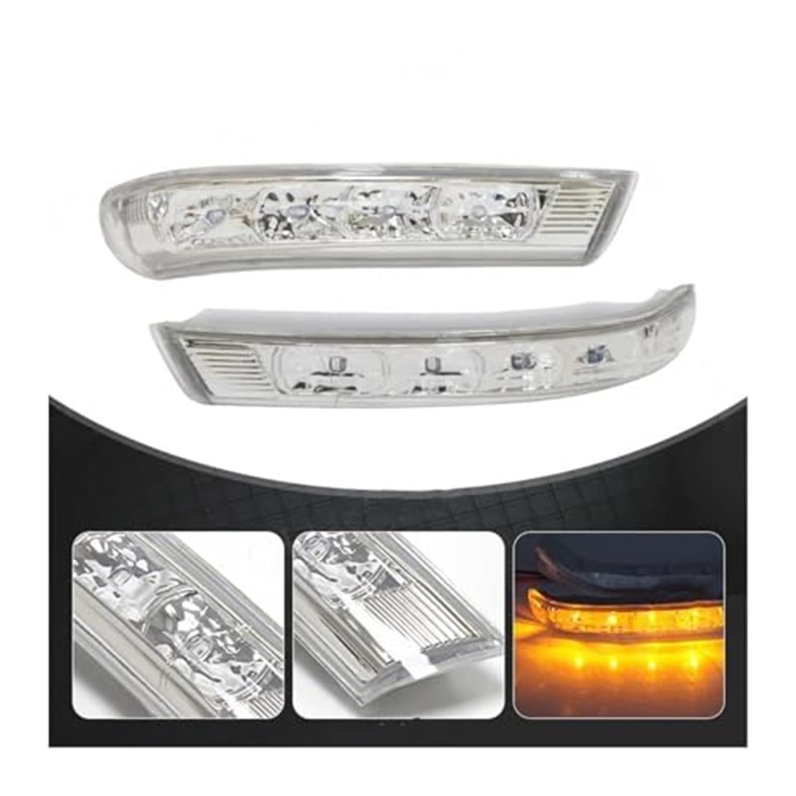 Dla Hyundai, dla Santa Fe Fantafe Veracruz IX55 2007-2012 boczne lusterko wsteczne lampka kierunkowskazu migacz LED Repeater światło wsteczne Światło kierunkowskazu