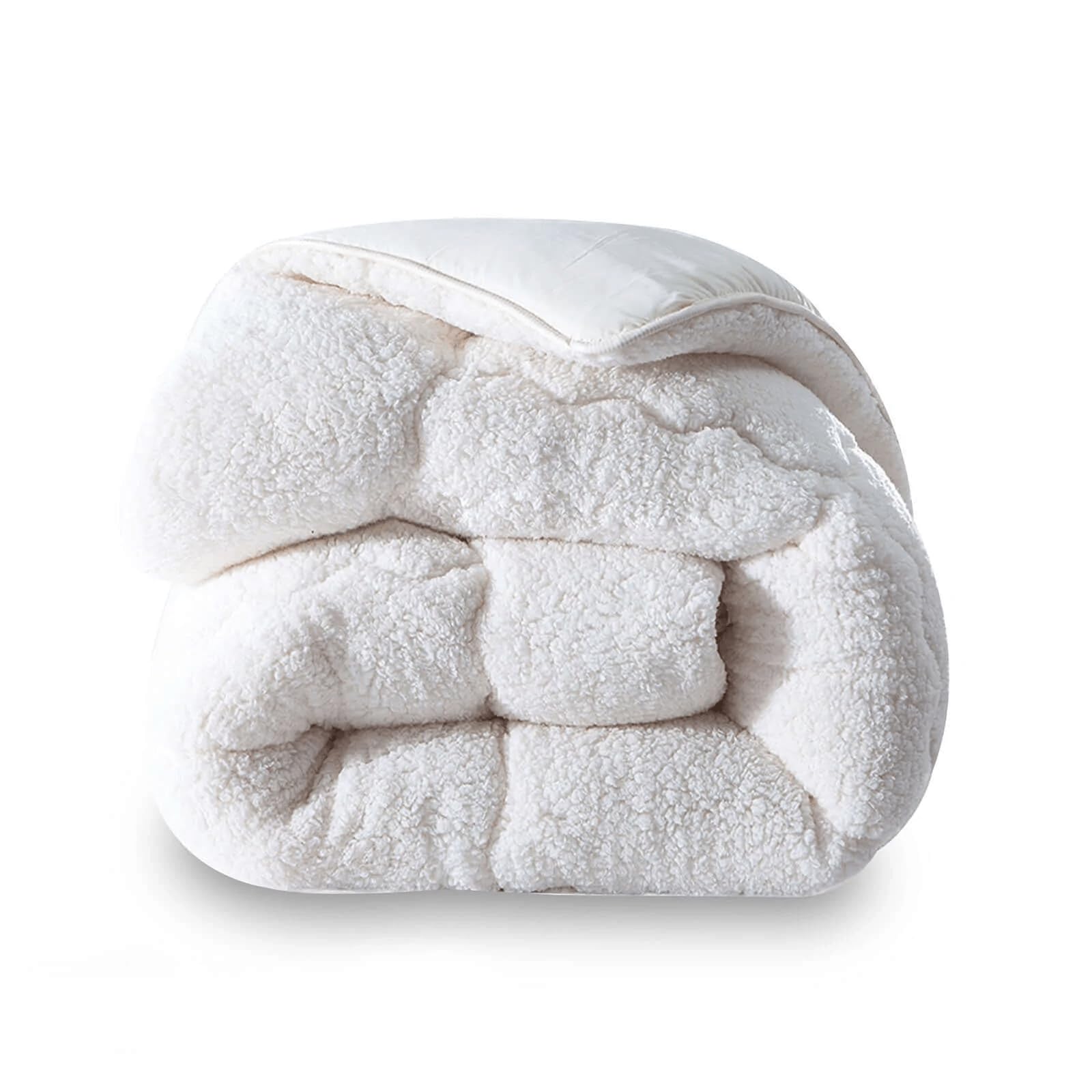 SAMPUR | Couette Douceur | Sensation Laine et Cosy | sur-​piquage Innovant | Réversible été-​Hiver | Isolation Thermique (220_x_240_cm)