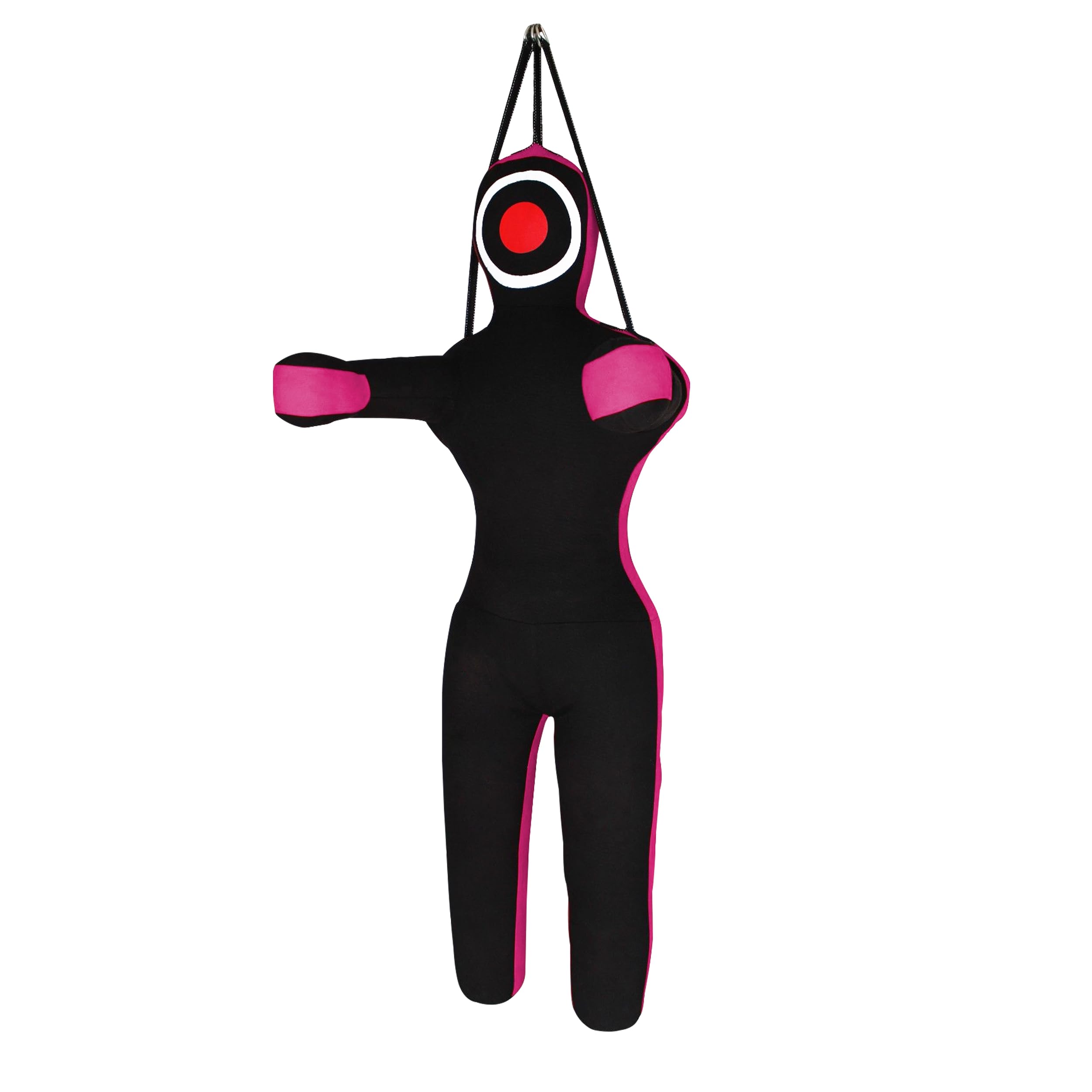 ROX Fit Grappling Dummy Realistic hanging style Brazilaian JiuJistsu Training Bag 3 ft, 4 ft, 5 ft,6ft (Unfilled) (6 Foot, Black Pink)