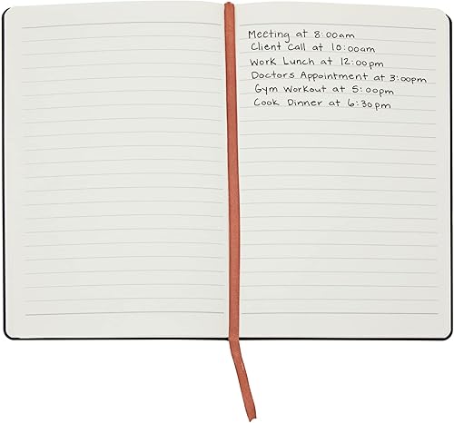 Miniatura 6 de Pipilo Press Paquete de 4 cuadernos de cuero náutico A5 para hombres, cuadernos planos con rayas para escribir, 96 hojas192 páginas (4 colores)