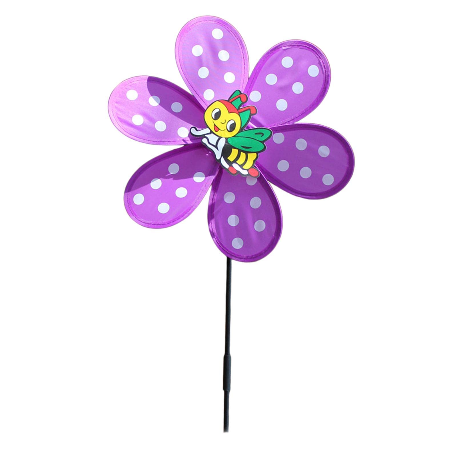 Windmill Whirl Gifts Flower Pinwheels for Kids Baby Toy Yard Garden Purple-image-41