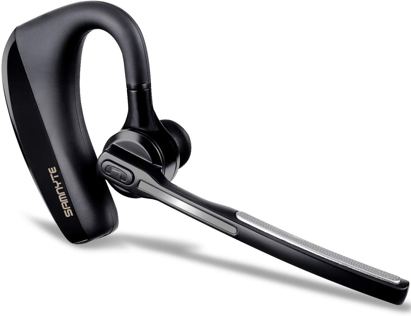 Samnyte Bluetooth Headset, 10Hrs Talk Time V4.1 Hands Free Car Bluetooth Headphones Noise Reduction Microphone and Mute Switch Wireless Earpiece for Office/Driver/Support iPhone Android