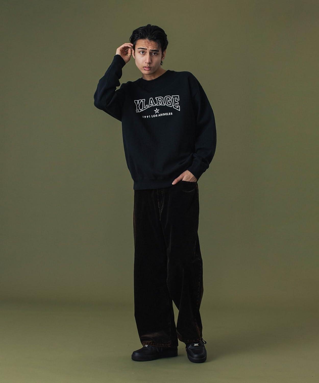 [XLARGE] トレーナーBRIDGE LOGO CREWNECK SWEATSHIRTメンズ