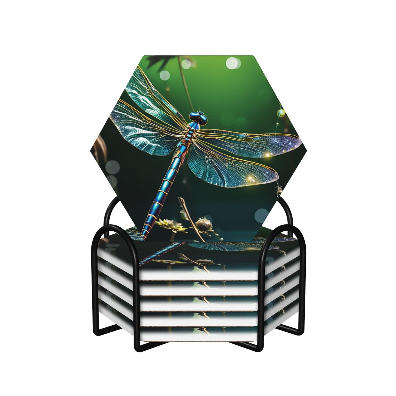 Dessous de verre en céramique décoratifs avec dos en liège de qualité supérieure