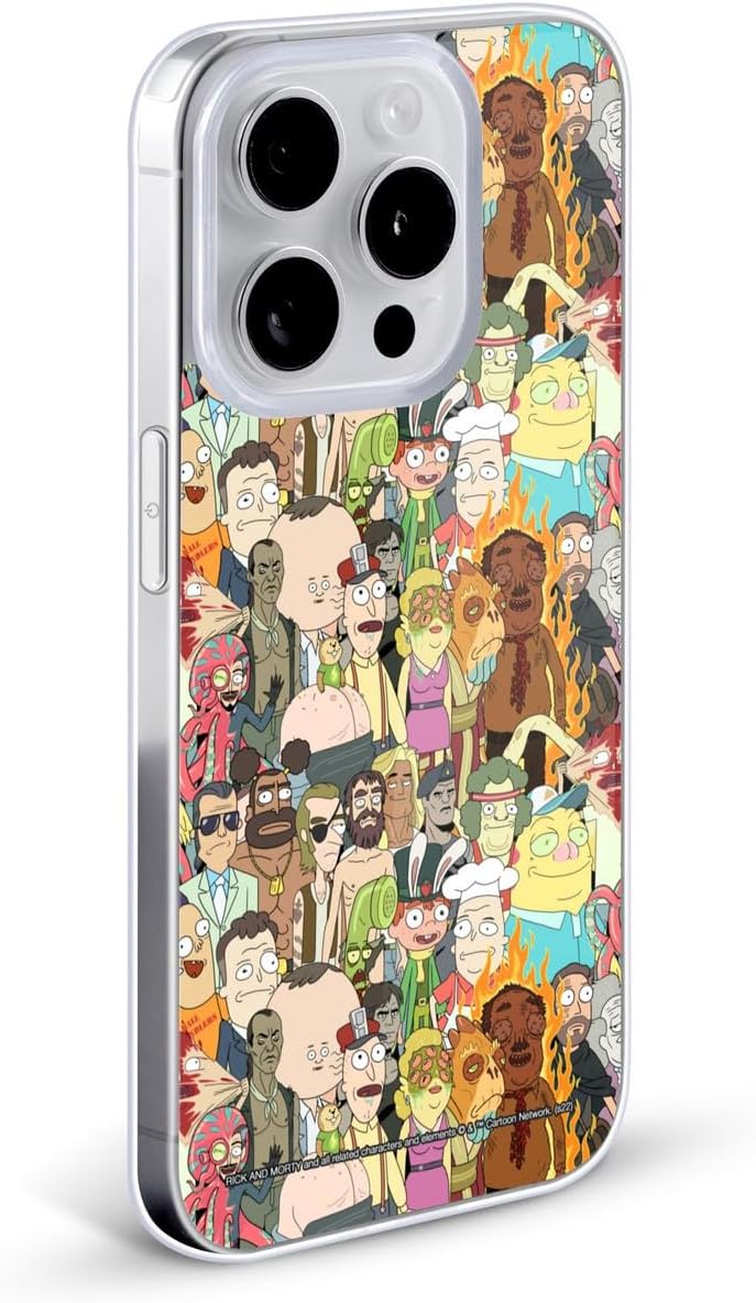 Head Case Designs Officially Licensed Rick and Morty Interdimensional Space Cable Season 3 Graphics Gel Case [Military Grade Protection] Compatible with Apple iPhone 11