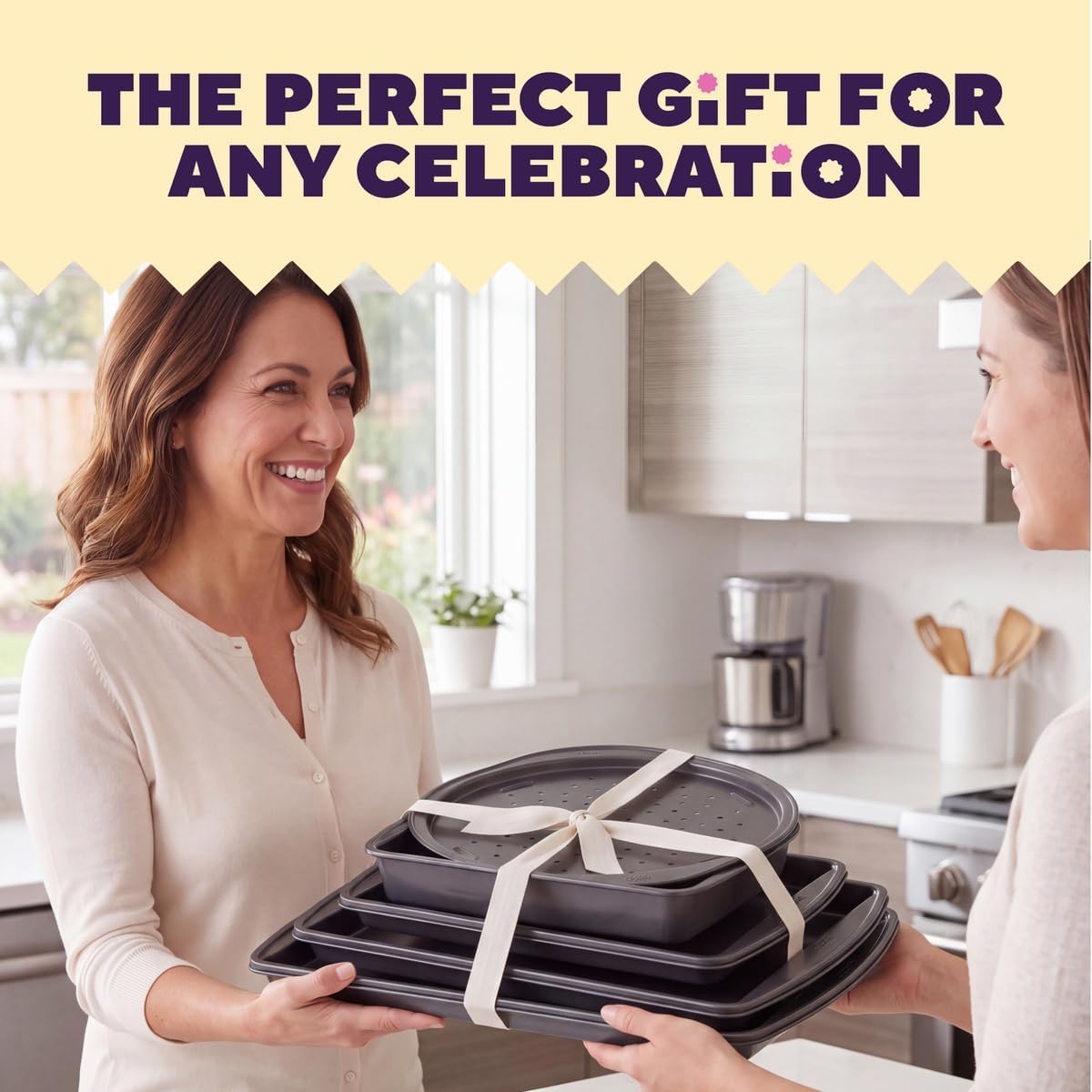 Wilton 5-Piece Gold Bakeware Set, Made Without PFAS