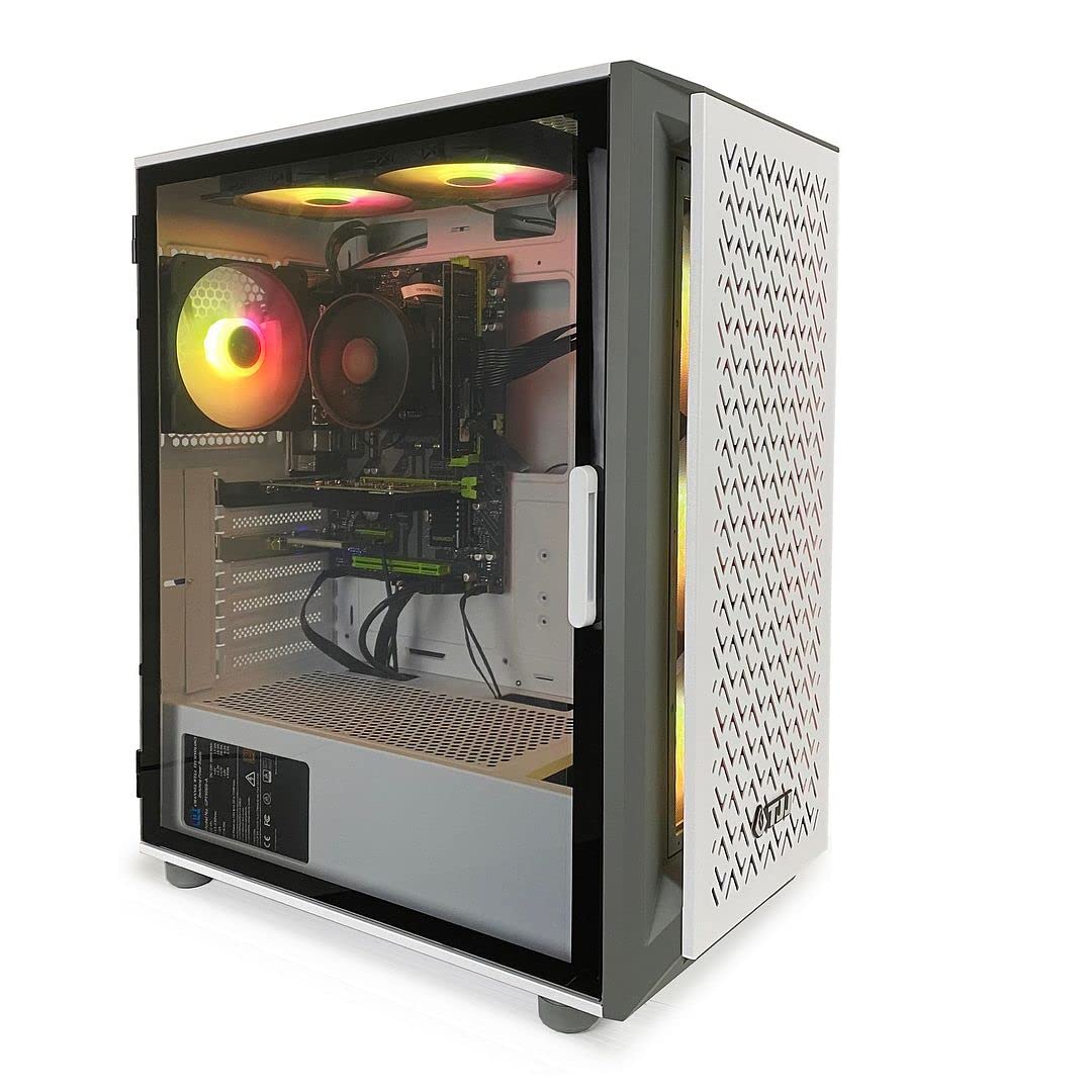 TJJ Gank Gaming PC Desktop Computer Intel i7 3.40GHz,16GB Ram,New 1TB M.2 SSD,Windows 10 Home,WiFi R