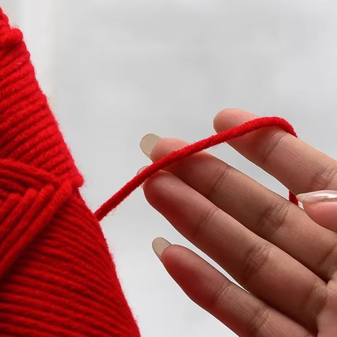 8-fädiges Garn zum Tuften und Stricken, Milchbaumwollgarn, 100-g-Garnknäuel, 3 mm dicker Faden, Acrylgarn für Tuftingpistole und Häkeln, Punch-Needle-Wollknäuel