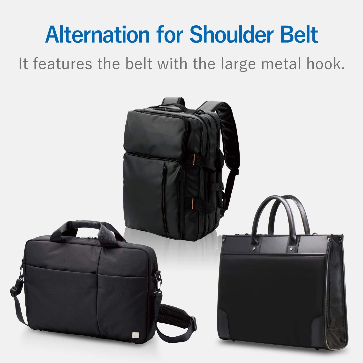 ELECOM-Japan Brand-Shoulder Belt Straight for Exchange BMA-SH01BK