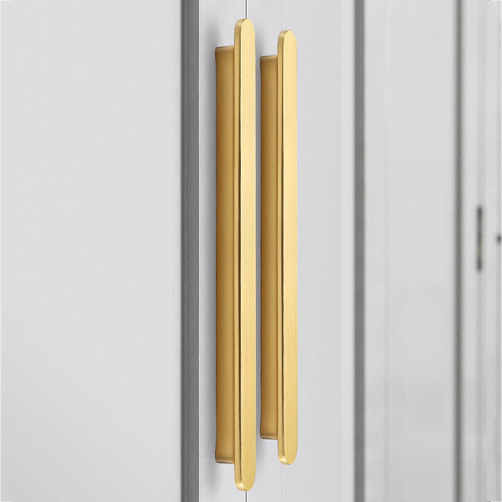 Steytemd Gold 2 Pack Kitchen Cabinet Handles Solid Zinc Alloy | T-Shape-192Mm/7.6In