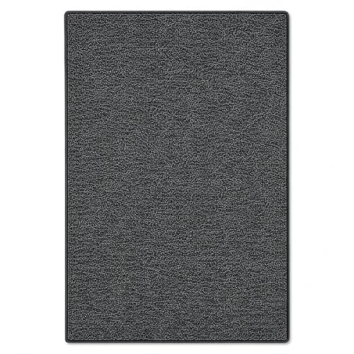 casa pura Teppich London | viele Größen | pflegeleichter Flacher Schlingenflor | Flurteppich, Wohnzimmerteppich, Küchenteppich, Schlafzimmerteppich (Anthrazit - 100x150 cm)