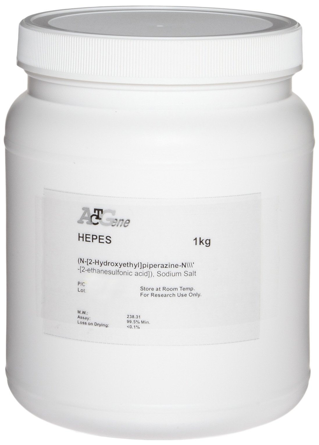 ACTGene HEPES (N-[2-Hydroxyethyl]piperazine-N\'-[2-ethanesulfonic acid]), Sodium Salt, 2kg