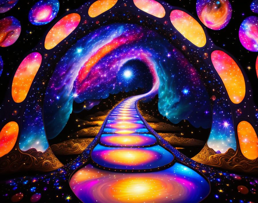 Poster art chemin magique en affiches sur toile inspirez la sérénité chez vous