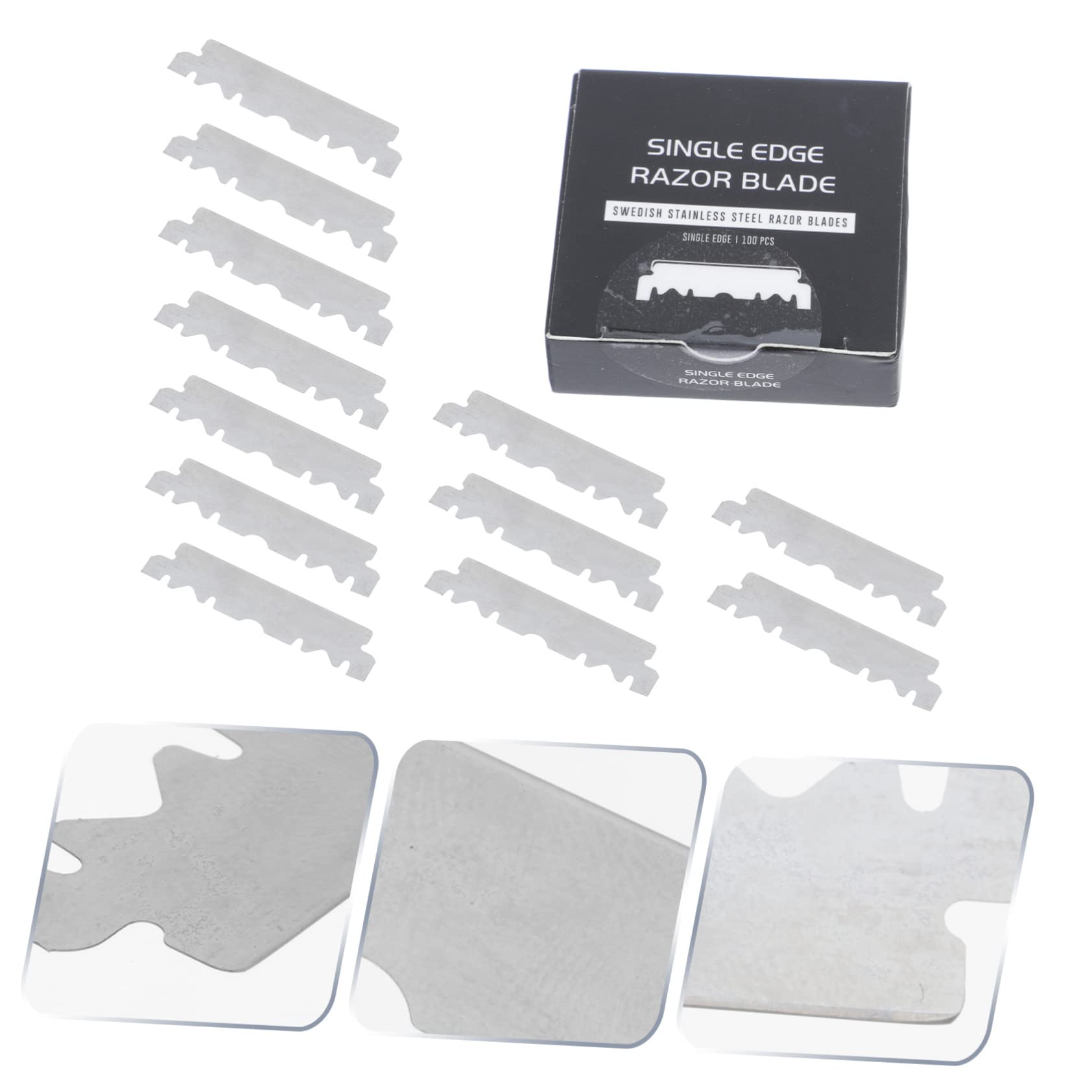 Cuchilla De Afeitar Maquinilla De Afeitar Maquinillas De Afeitar De Afeitar Para Hombres Cuchillas De Afeitar Para Hombres Silver 100 Piezas*4