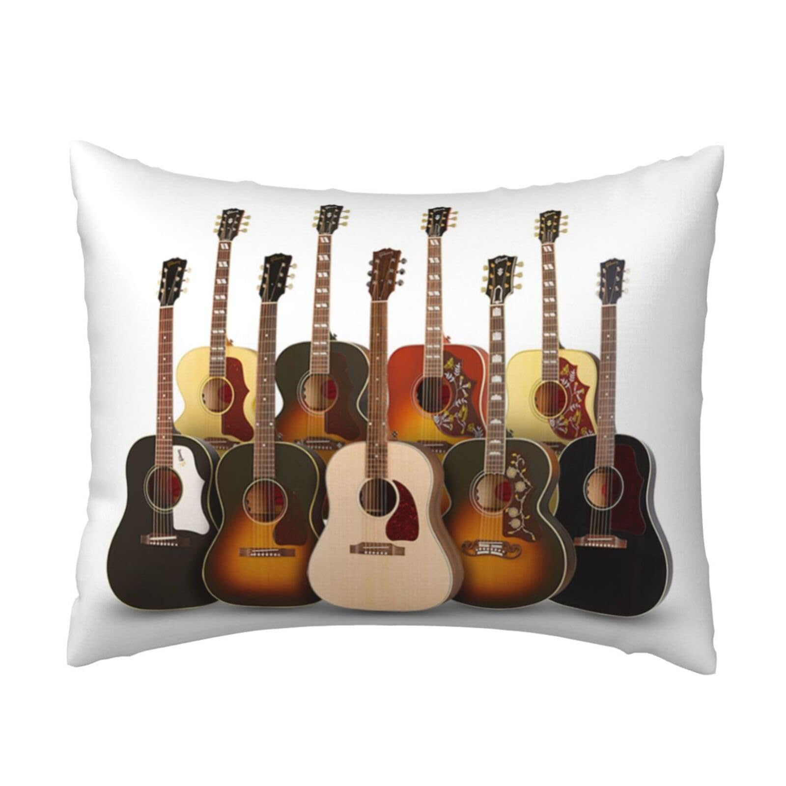 WSHFFILO Guitar printed Pillow Case 20x26in Decorative pillowcase Throw Pillow Cover