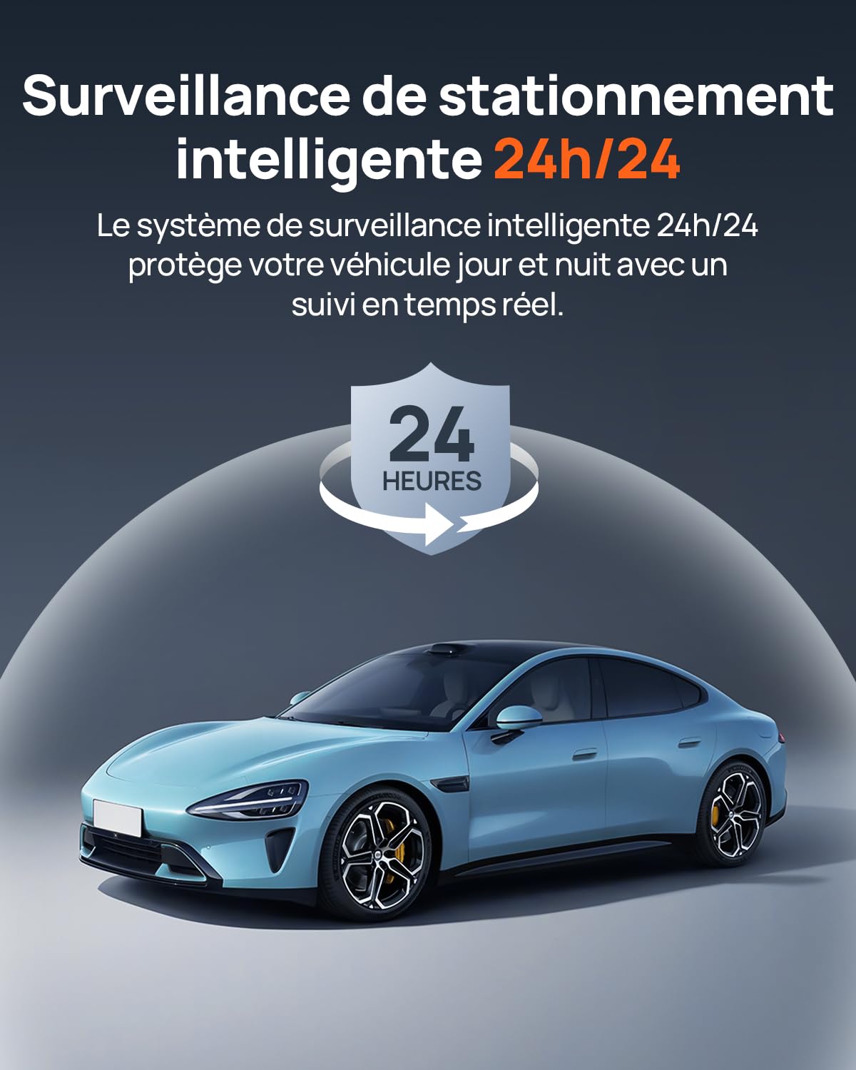 70mai 4G Kit de Câblage UP04 for Dash Cam 4K Omni/X800&A810&A510&T800&A810S, Surveillance de Parking Intelligent 24H, Surveillance en Temps réel, Alerte Instantanée, Localisateur Voiture par GPS