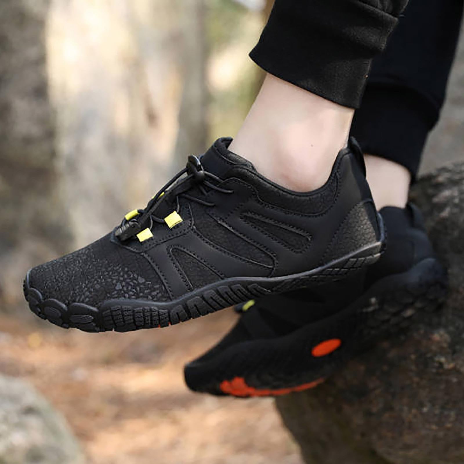 Generisch Herren Sneakers Herren Damen Wasserschuhe für Outdoor Aktivitäten Wandern Schwimmen Angeln Leichte atmungsaktive Barfuß Sportschuhe